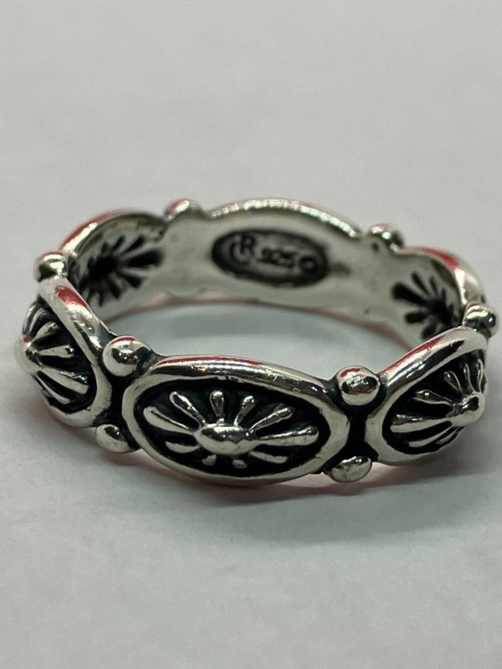 Carolyn Pollack Relios 925 Sterling Concho Band Ring Southwestern Size 9 - Picture 4 of 5